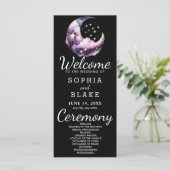 Programme de mariage de la lune de croissant bleu  (Debout devant)