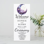 Programme de mariage de la lune de croissant bleu  (Debout devant)