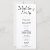 Programme de mariage de la lune de croissant bleu (Dos)