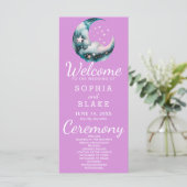 Programme de mariage de la lune de croissant bleu (Debout devant)