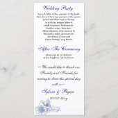 programme de mariage de la marine (Dos)