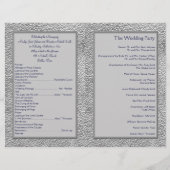 Programme de mariage de la Marine et de l'Eau (Dos)