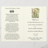 Programme de mariage de la messe latine catholique (Devant)