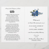 Programme de mariage de la messe latine catholique (Devant)