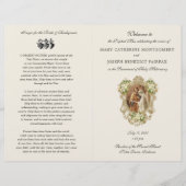 Programme de mariage de la messe latine traditionn (Devant)