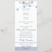 Programme de mariage de la monnaie de lavande Docu (Dos)