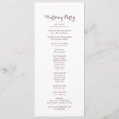 Programme de mariage de la Parties scintillant géo (Dos)