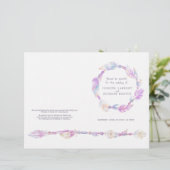 Programme de mariage de la plume d'eau violet (Debout devant)