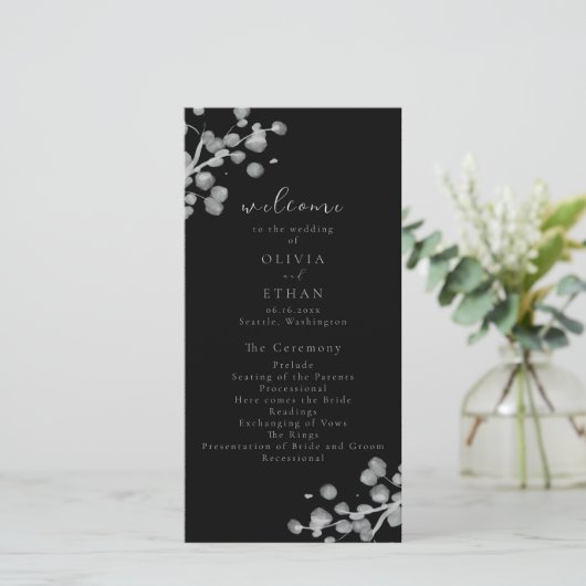 Programme de mariage de laque noire (Debout devant)