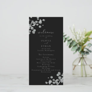 Programme de mariage de laque noire