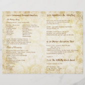 Programme de mariage de l'arbre à feuilles de coeu (Dos)