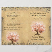 Programme de mariage de l'arbre à feuilles de cœur (Devant)