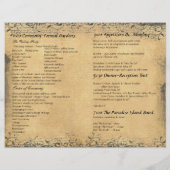 Programme de mariage de l'arbre à feuilles de cœur (Dos)