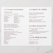 Programme de mariage de l'arbre fleuri (Dos)
