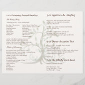 Programme de mariage de l'arbre musical fantaisist (Dos)