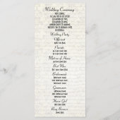 Programme de mariage de l'église noire et or (Dos)