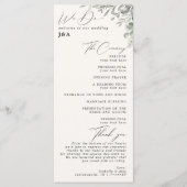 Programme de mariage de l'ivoire botanique dans la (Devant)