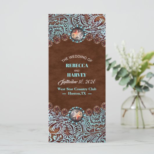 programme de mariage de l'ouest de cowboy brun tur (Debout devant)