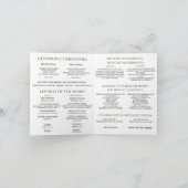 Programme de mariage de masse catholique bilingue, (Intérieur)