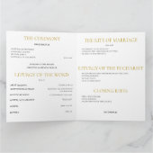 Programme de mariage de masse catholique d'or (Intérieur)