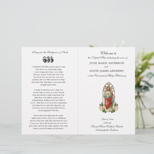 Programme de Mariage de masse catholique latine Sa (Debout devant)