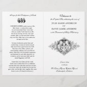 Programme de mariage de Messe latine catholique no (Devant)