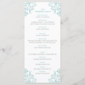 Programme de mariage de Nadine | Grand (Turquoise (Dos)