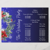 Programme de mariage de Noël (Dos)