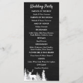 Programme de mariage de Noël de Rennes de tableau  (Dos)