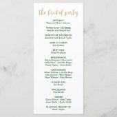 Programme de mariage de Noël Holly Wreath (Dos)