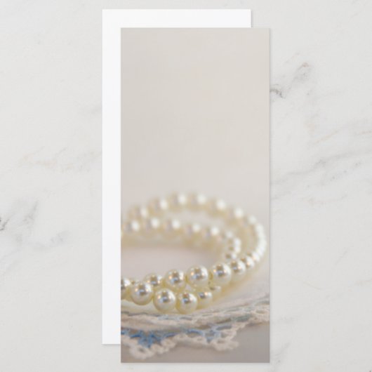 Programme de mariage de perles blanches et de dent (Devant / Derrière)