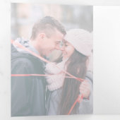 Programme de mariage de photos d'art du coeur mono (Intérieur en premier)