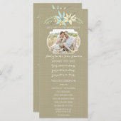 Programme de mariage de photos de printemps et de  (Devant / Derrière)