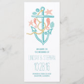 programme de mariage de plage nautique (Devant)