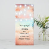 programme de mariage de plage rose (Debout devant)