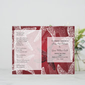 Programme de mariage de plage Starfish Red (Debout devant)