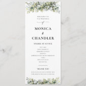 Programme de mariage de plantes vertes (Devant)