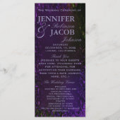 Programme de mariage de prune violette (Devant)