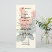 Programme de Mariage de Rosebuds Orange délicat (Debout devant)