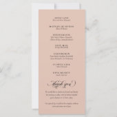 Programme de mariage de script de calligraphie bei (Dos)