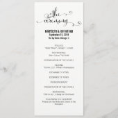 Programme de Mariage De Script Nous Faisons Modern (Devant)