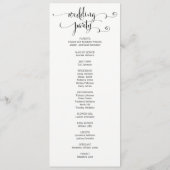 Programme de Mariage De Script Nous Faisons Modern (Dos)