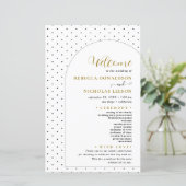 Programme de mariage de texte de script d'arc mini (Debout devant)