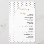 Programme de mariage de texte de script d'arc mini (Dos)