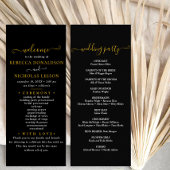 Programme de mariage de texte de script minimal no