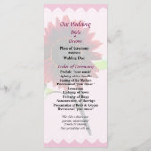 Programme de mariage de tournesol cerise et chocol (Devant)