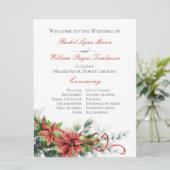 Programme de mariage de vacances Poinsettia (Debout devant)