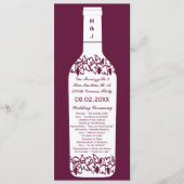 Programme de mariage de vignoble (Devant)