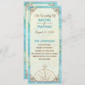 Programme de mariage de voyage (Devant / Derrière)