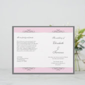 Programme de mariage décoratif moderne Circulaire (Debout devant)